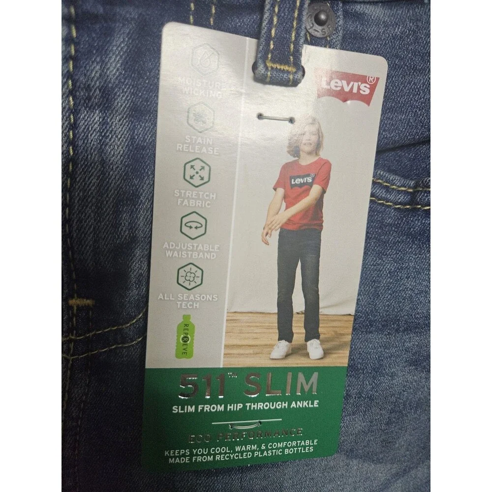 Boys Levis 511 Jeans Blue Sz 12 W26 X 27L